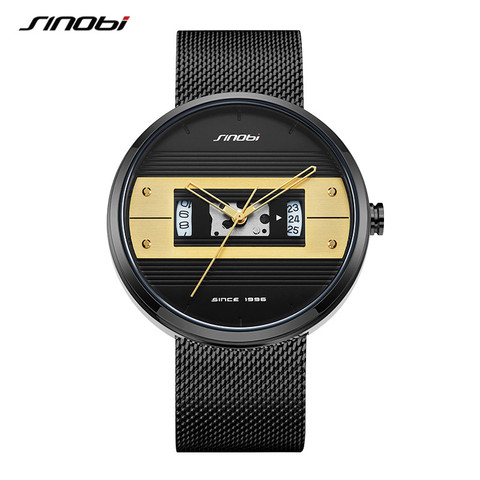 Sinobi mode créatif hommes montre-bracelet étanche militaire armée en acier inoxydable mâle horloge haut marque de luxe homme Sport montres ► Photo 1/6