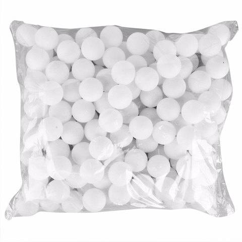 Forfar 150 Pcs 38mm Blanc Bière-Pong Balles Balles Ping-Pong boules Lavable Potable Blanc Pratique Tennis De Table Balle DIY LED Lumière ► Photo 1/6