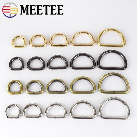 Meetee – boucles en métal de 13 à 50mm, 30 pièces, accessoires réglables pour sac à main, vêtements, ceinture, fermoir, artisanat en cuir, bricolage ► Photo 1/6