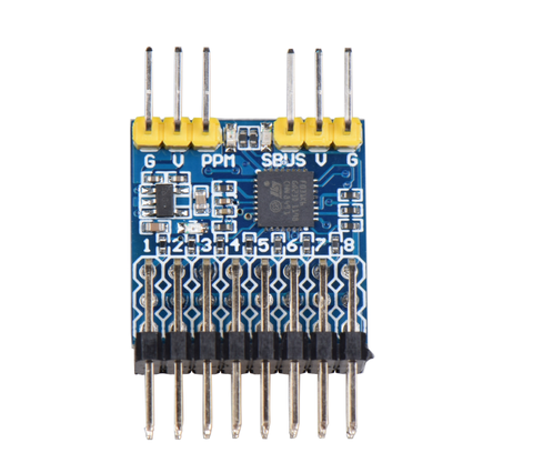 Module de Conversion de Signal 8 canaux PWM, PPM, SBUS, tension d'entrée 3.3-20V, pour Drone radiocommandé, nouveau modèle ► Photo 1/6