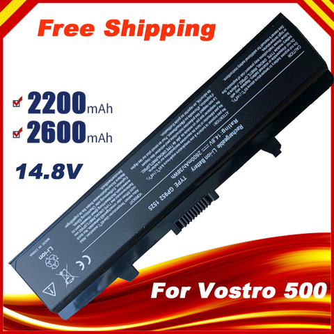 Batterie pour DELL INSPIRON 14.8, 1525, 1545, 1526, C601H, GW240, CR693, D608H, GW241, GP252, GP952, GW252, HP277, HP287 ► Photo 1/4