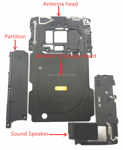 Quatre pièces entretien raccords costume pour Samsung Galaxy S8 sans fil chargeur conseil son haut-parleur partition antenne tête pièces ► Photo 1/1