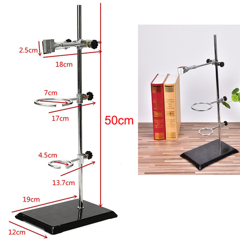 1 ensemble 50cm laboratoire Stands avec pince pince flacon pince condenseur pince fer Stands laboratoire fournitures éducatives ► Photo 1/6