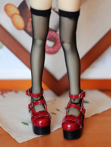 BJD – chaussures de poupée adaptées aux modèles 1/3 et 1/4 MSD DD queen, accessoires de mode en dentelle à talons hauts ► Photo 1/6