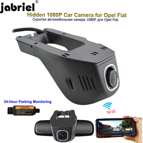 Jabriel 1080P caméra voiture dash cam | Enregistreur vidéo 24 h caméra arrière pour opel astra j h insignia corsa d fiat 500 grande punto ► Photo 1/6