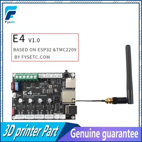 Carte FYSETC E4 avec Wi-Fi intégré et Bluetooth 4 pièces TMC2209 240MHz 16M carte de contrôle d'imprimante 3D flash basée sur imprimante 3D ► Photo 1/6