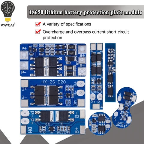 Carte de protection de batterie au lithium BMS/standard/balance, 2S, 3A/4A/5A/8A/10A/13A/20A, 7,4 V-8,4 V, Li-ion 18650, ► Photo 1/6