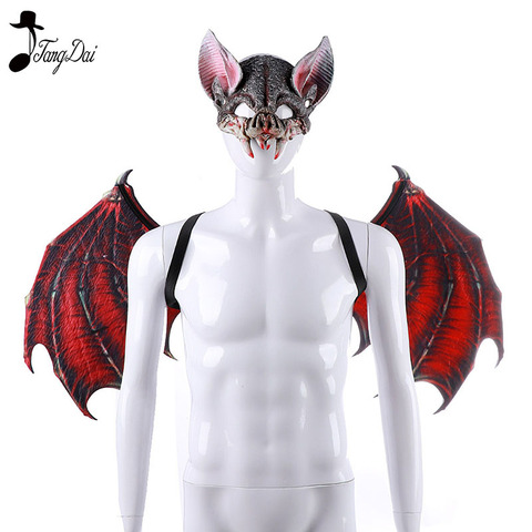 Costume de décoration de fête de carnaval, accessoires de mascarade en feutre Unique, Costume de Cosplay de chauve-souris de Vampire, ailes du diable d'halloween ► Photo 1/6