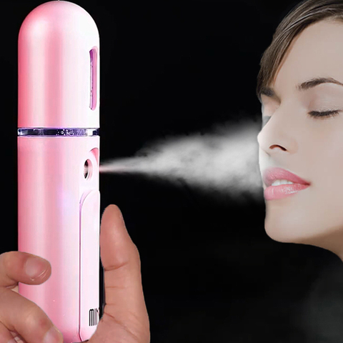 Mini vaporisateur Portable 2 en 1 à vapeur Nano pour le visage, outil de soins de la peau, Spray hydratant en profondeur, nébuliseur USB ► Photo 1/6