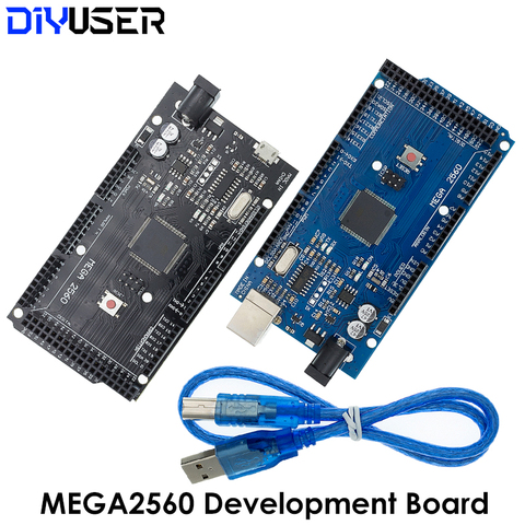 Carte USB de développement MEGA2560 pour Arduino, MEGA 2560 R3 (ATmega2560-16AU CH340G) AVR, ► Photo 1/6