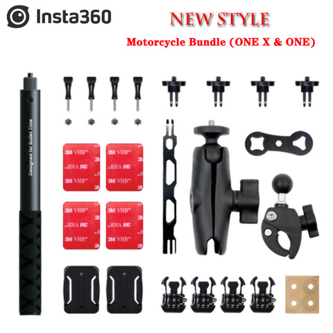 Insta360 ONE X2 moto Bundle/accessoire et insta360 one x,ONE R Selfie Stick pour Insta360 ONE X et ONE et ONE R ► Photo 1/6