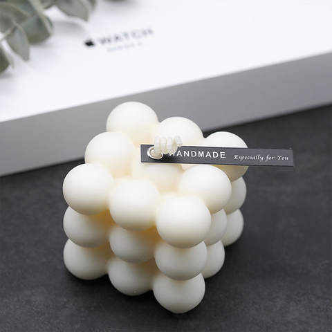 Moule à bougies en cire de soja 3D, pour aromathérapie, en plâtre, en Silicone, fait à la main, savon ► Photo 1/6