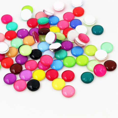 Nouvelle mode offre spéciale 50pcs 8mm 10mm 12mm couleurs mélangées Style à la main Photo Cabochons en verre ► Photo 1/2