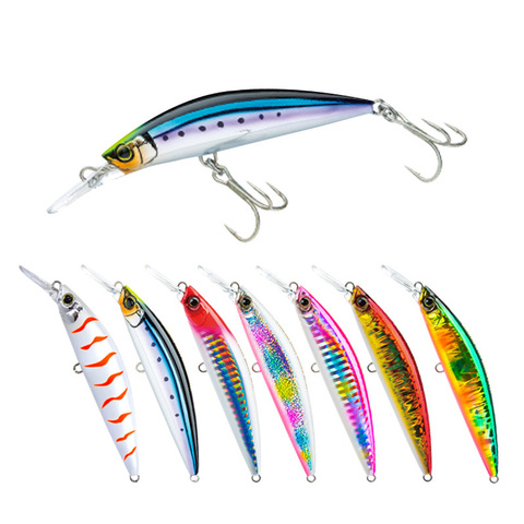 1 pièces 9cm 27g vairon leurres de pêche Wobblers pédaliers Jerkbaits artificiels appâts durs crochets 3D yeux pour pêche carpe Pesca Isca ► Photo 1/4