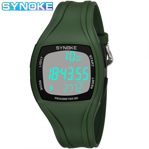 SYNOKE – montre de sport numérique pour hommes, horloge électronique, alarme LED, compteur de pas 3D étanche ► Photo 1/6