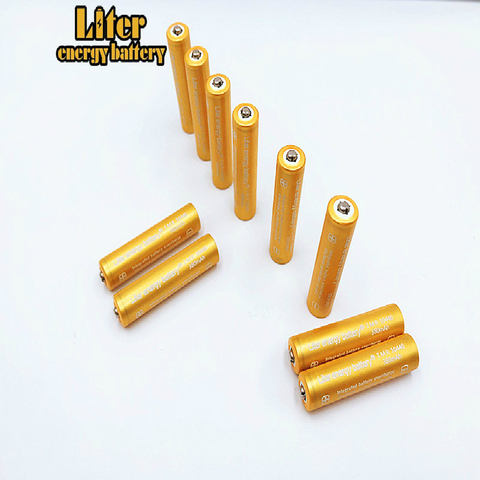 4 pcs Litres D'énergie Batterie 3.7 v 380 mah Haute Capacité 10440 Li-ion Rechargeable Batterie Aaa Batterie Pour Led lampes de Poche projecteurs ► Photo 1/4