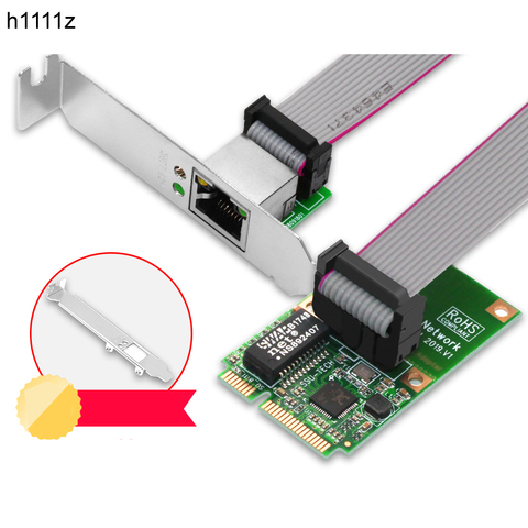 Mini carte réseau PCI-E, adaptateur Internet Lan, Ethernet, Gigabit, RJ45, puces Realtek 8111 ► Photo 1/6