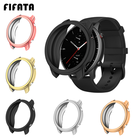 Couvercle plaqué en Silicone pour montre Huami Amazfit GTR 2 GTR, 47mm, cadre de protection, pour Xiaomi GTR2/GTR 47MM ► Photo 1/6