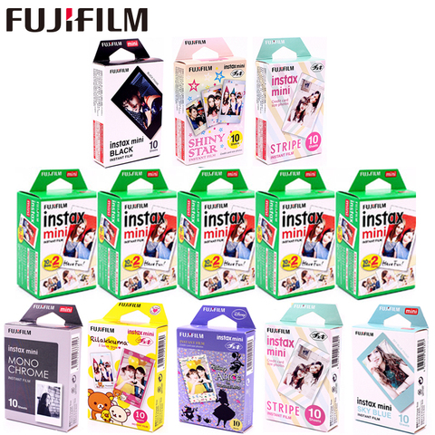 Fujifilm Instax Mini Film 8 9 11 Film 10-100 feuille Mini papier Photo instantané blanc pour appareil Photo Instax Mini7s 50s 90 Photo blanc ► Photo 1/6