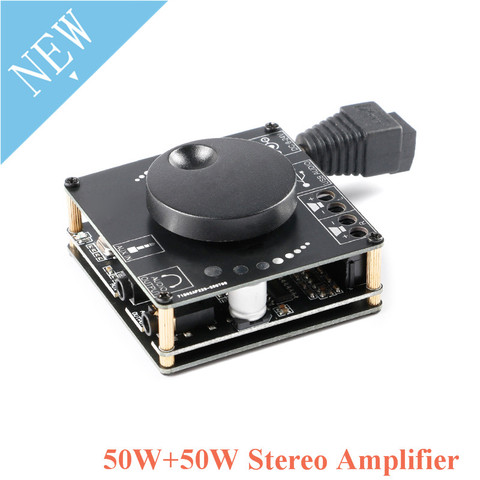 Mini amplificateur stéréo numérique Bluetooth 5.0 50W + 50W, Module de carte d'alimentation Audio, haut-parleur, application AUX XY-AP50L 50W x 2 ► Photo 1/6