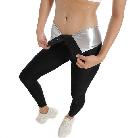 Femme Sauna Minceur Pantalon de Séance D'entraînement de Gymnase de Thermo Chaud Sueur Sauna Leggings Shapers Taille Formateur Ventre Contrôle Combustion des Graisses Pantalon ► Photo 1/6