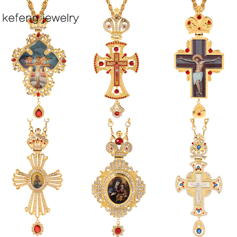 Collier croix classique pour hommes, nouvelle mode 2022, église, gothique, gothique, Crucifix, collier chrétien, artisanat en alliage religieux ► Photo 1/6