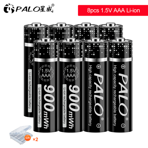 Lot de 2 à 20 batteries Lithium-ion rechargeables, 1.5V, AAA, haute capacité, pour appareil photo, jouet, horloge Mp3 ► Photo 1/6