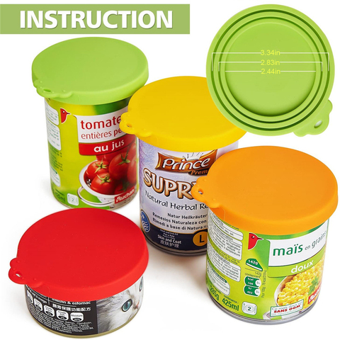 3 en 1 stockage de nourriture réutilisable garder frais étain couverture canettes capuchon boîte pour animaux de compagnie couverture Silicone peut couvercle alimentation de cuisine chaude ► Photo 1/1