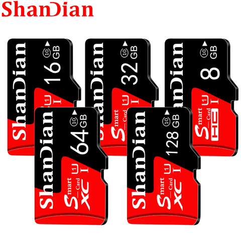 SHANDIAN – carte Micro SD de classe 10, 8 go/16 go/32 go/64 go, carte mémoire de capacité réelle ► Photo 1/6