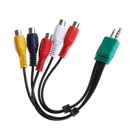 Câble adaptateur Audio-vidéo AV, 20cm, 3.5mm, 2.5mm, 5RCA, pour Samsung LED LCD TV, BN39-01154W ► Photo 1/6