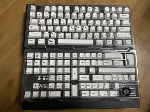 Capuchons de clavier japonais blanc minimaliste pour clavier mécanique, par Sublimation, en PBT, profil Cherry ► Photo 1/3