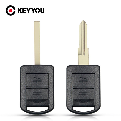 KEYYOU – coque de clé de remplacement pour télécommande à 2 boutons, pour Vauxhall Opel Corsa Agila Meriva Combo, lame HU100 non coupée à gauche ► Photo 1/6