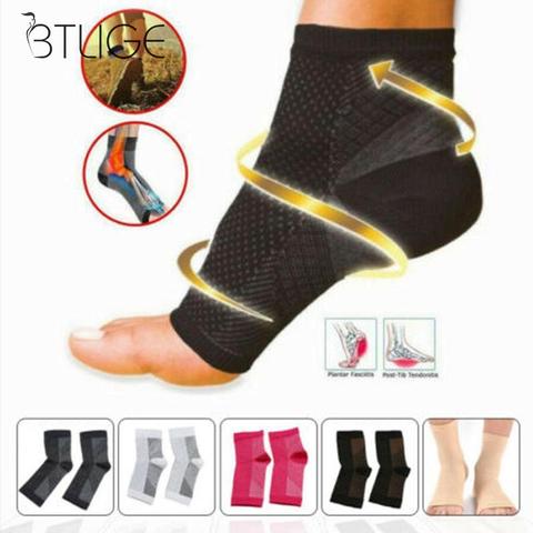 Support de cheville Anti-Fatigue Manchon De Compression En Cours D'exécution Cycle Sport de Basket-Ball Chaussettes Hommes En Plein Air Attelle De Cheville Chaussette ► Photo 1/6