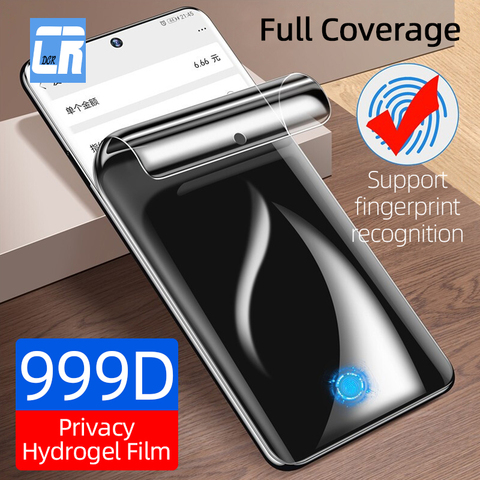 Protecteur d'écran pour Samsung galaxy S20 Ultra, Film Hydrogel 999D incurvé complet pour confidentialité, pour Note 10, 9, 8, S10, S9, S8 Plus ► Photo 1/6