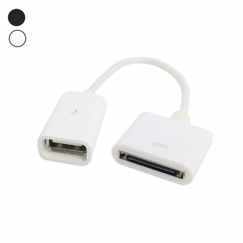 Amarrage 30pin femelle vers USB 2.0 femelle câble de Charge de données Dock 30P noir et blanc ► Photo 1/6