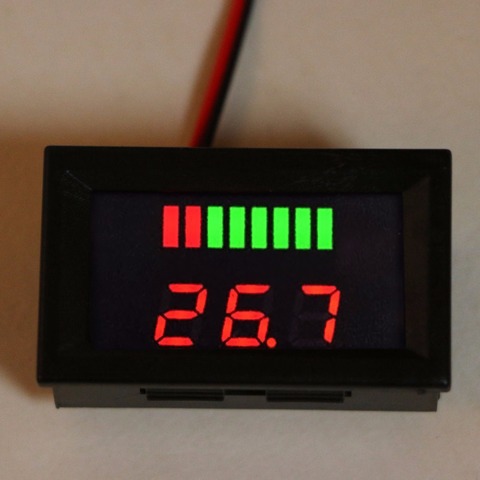 Indicateur numérique de capacité de batterie au plomb 12V-72V DC, voltmètre testeur de Charge ► Photo 1/4