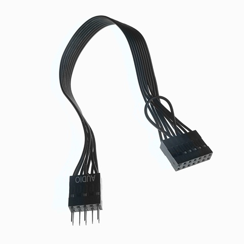 Câble convertisseur Audio HD, 22awg, 13 broches femelle à 8 broches mâle, pour connexion à la carte mère Lenovo, panneau avant hôte Audio 20cm ► Photo 1/3