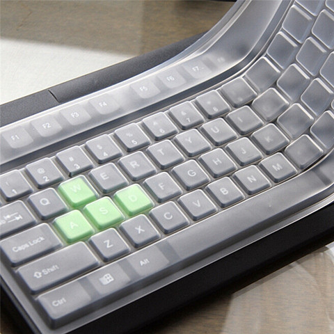 1 pièces bonne qualité utile universel Silicone ordinateur de bureau clavier couverture peau protecteur Film couverture ► Photo 1/4