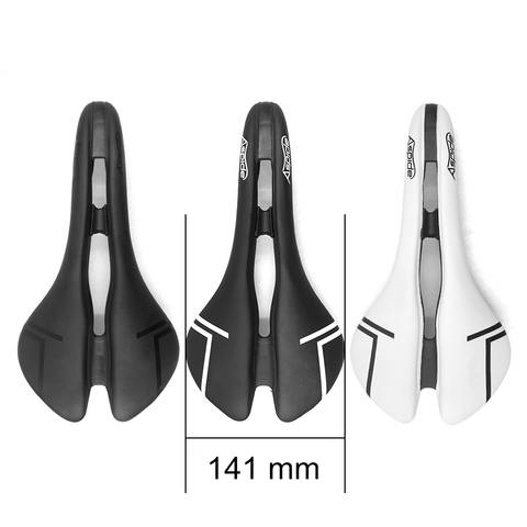 Selle de vélo de route en plastique pour hommes, large, confortable, pour vtt, cyclisme ► Photo 1/6