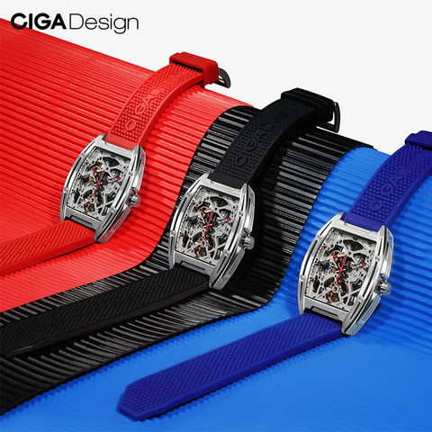 CIGA DESIGN-bracelet en Silicone de qualité alimentaire, pour montre mécanique automatique ► Photo 1/6