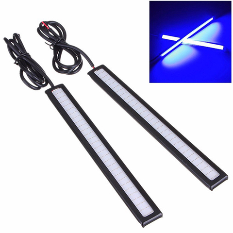 Offre Spéciale 1PC ÉTANCHE DC 12V 17cm bleu LED Très Brillante Voiture COB LUMIÈRES DRL BROUILLARD Conduite Lampe ► Photo 1/6