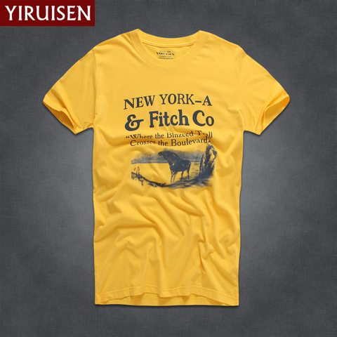 YIRUISEN T-Shirt manches courtes Homme, vêtement de marque, doux, 100% coton, estival ► Photo 1/6