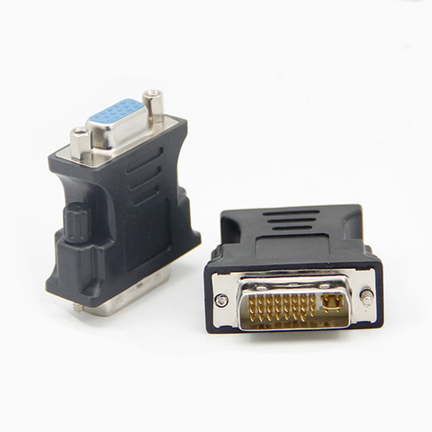 Convertisseur DVI 24 + 5 broches (DVI-I) mâle vers VGA femelle pour ordinateur PC ► Photo 1/3