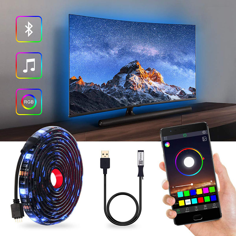 Bande LED USB 5V 5050 60LED RGB IP20/M/TV IP65 éclairage de fond