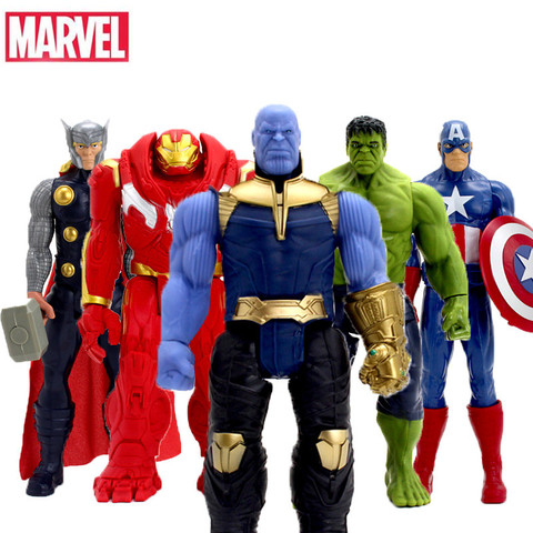 Figurines de Super héros Marvel Avengers Infinity War, 30CM, Spider Man, Iron Man, Thanos, Wolverine, Iron Man ► Photo 1/6