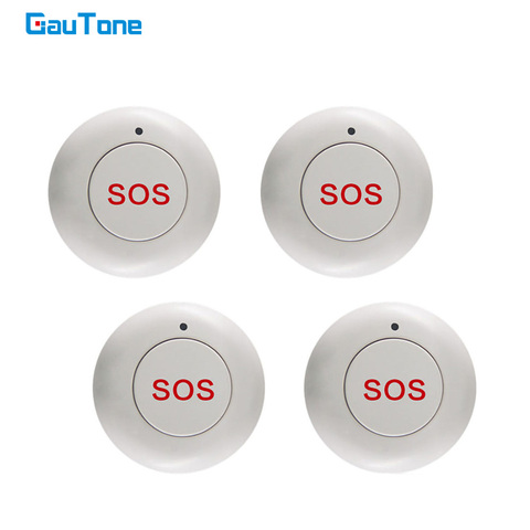 GauTone sans fil SOS bouton Smart maison porte sécurité sonnette panique bouton d'urgence pour 433MHz maison cambrioleur système d'alarme ► Photo 1/5