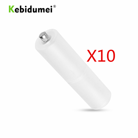 Kebidumei 10 pièces AAA à AA taille cellule convertisseur de batterie adaptateur piles porte-boîte de rangement boîtier en plastique commutateur pour AAA à AA ► Photo 1/6