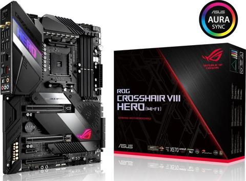 ASUS-carte mère WI-FI ROG CROSSHAIR VIII HERO, 32 go AM4 DDR4, usb 2.0, usb 3.2, M.2 X570, nouvelle carte mère pour bureau ► Photo 1/4