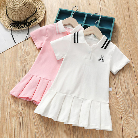 Robe d'été Tutu pour filles, vêtements à manches courtes, tenue de Tennis, Costume de Sport pour enfants, 1-10T ► Photo 1/6