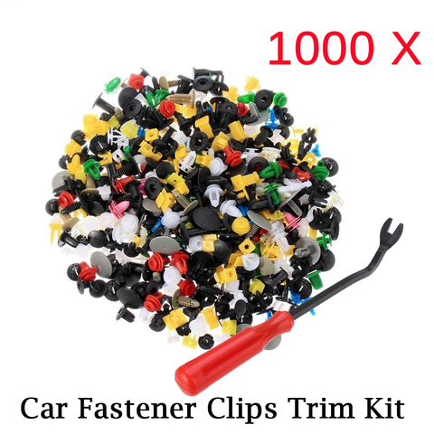 Clips de pare-chocs de voiture | 1000 pièces, 30 types de fixations universelles mixtes de voiture, retenue de voiture, attache de voiture Rivet revêtement de panneau de porte pour toutes les voitures ► Photo 1/6